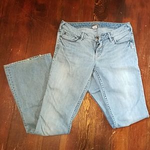 Silver Isabel Flare jeans, size 29/33